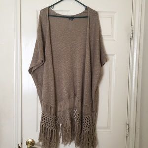 Oversized knit cardigan